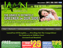 Tablet Screenshot of lawnprosofmemphis.com